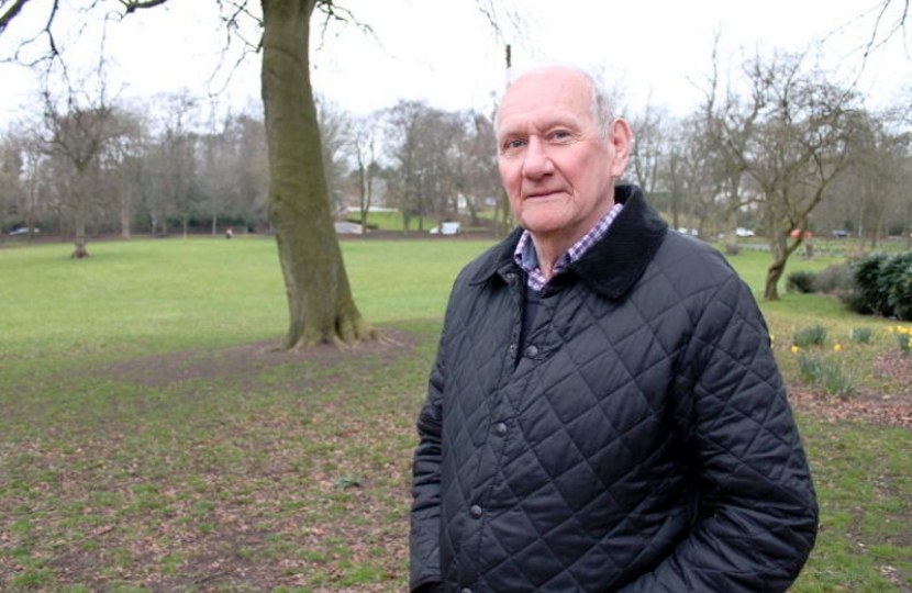 Conservative candidate Alan Fox, at Brampton Park.