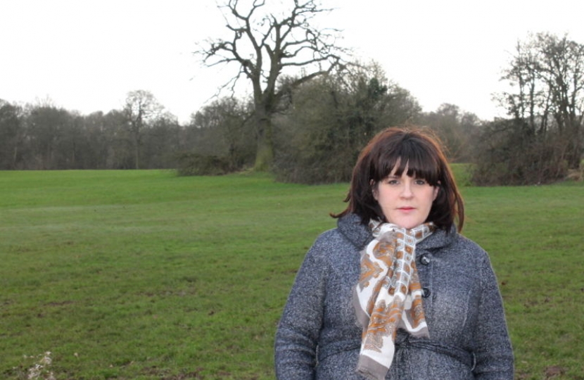 Seabridge and Westbury Park Councillor Chloe Mancey, on Bunny Hill.