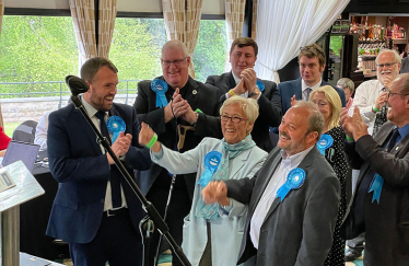 Conservative councillors celebrate success in Borough Council elections